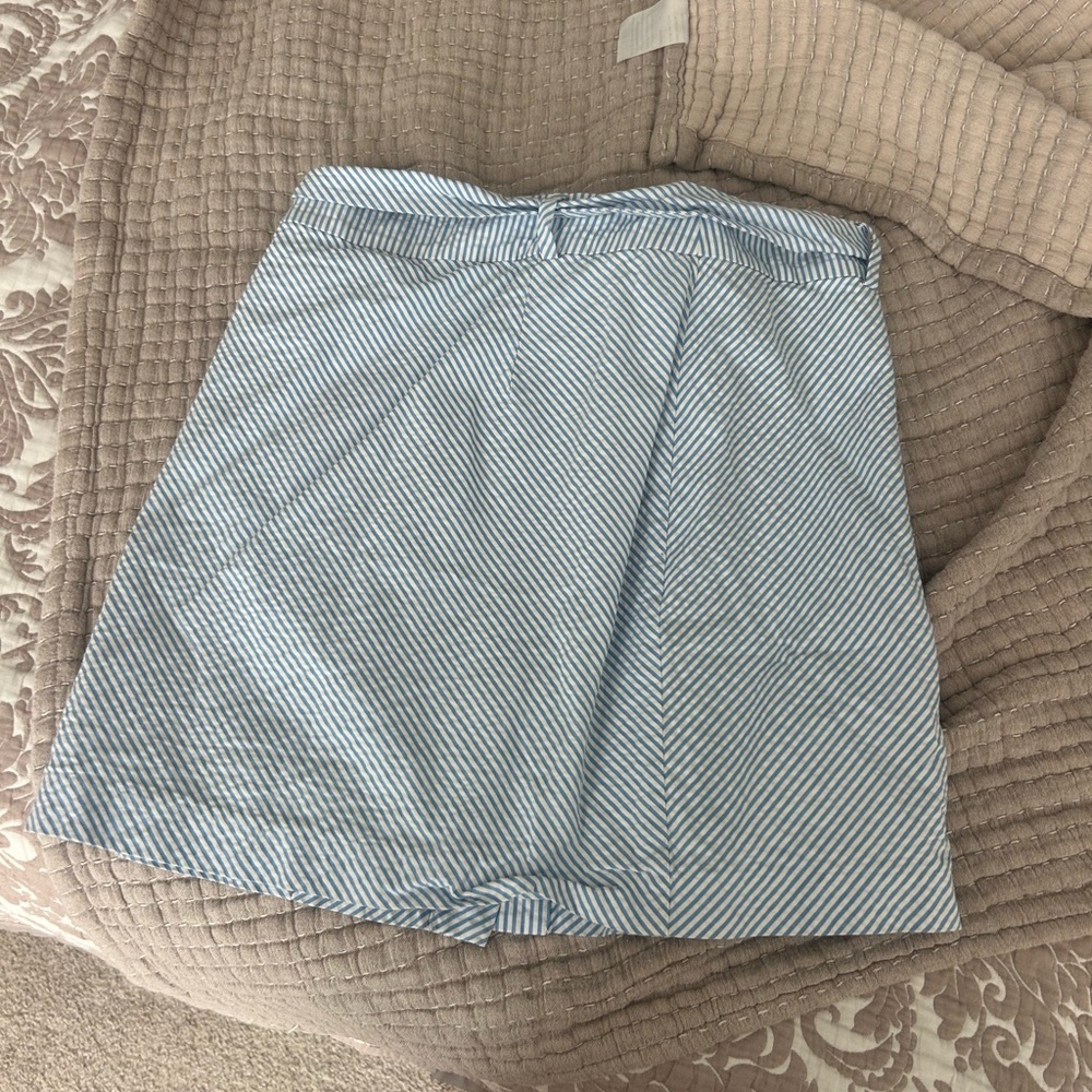 Vineyard Vines Blue Seersucker Mini Skirt - Picture 4 of 4
